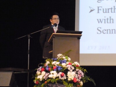 発表の様子 稲福先生